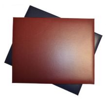 QUICK-SHIP 11 X 14 SINGLE TENT STYLE HOLDS ONE 14 X 11 CERTIFICATE TURNED EDGE LEATHERETTE