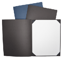 QUICK SHIP BLANK PREMIUM LINEN-TEXTURED PAPER  6 x 8 DIPLOMA COVERS 