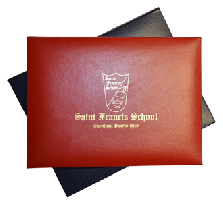 Jr. Tent Style Single Customized Diploma Certificate Folders  for one 6" x 8" Award Certificate