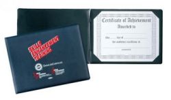 Imitation Leather Sealed Panoramic Certificate Holder for two certificates
